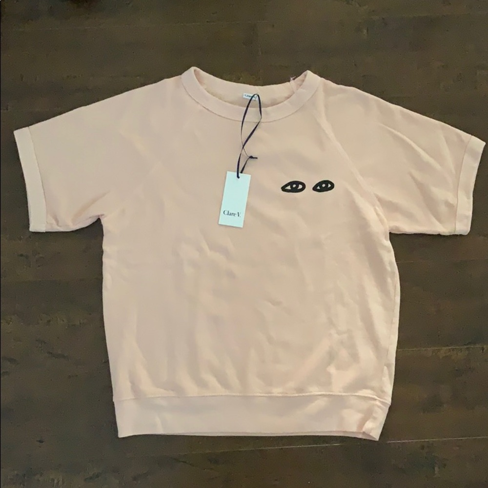 Clare V Short-Sleeved Sweatshirt